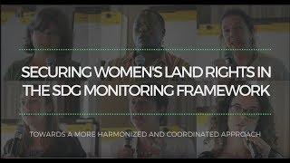 Securing Women's Land Rights in the SDGs Monitoring Framework