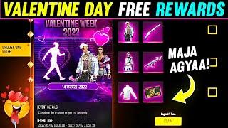 FREE FIRE VALENTINE DAY EVENTS 2022 | FREE FIRE NEW EVENT | VALENTINE'S DAY EVENT FREE FIRE