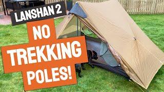 LANSHAN 2 TREKKING POLE ALTERNATIVE // Cheap and light poles for the Lanshan lightweight tent