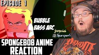 SpongeBob Anime Ep #1: Bubble Bass Arc (By Narmak) Fan Animation REACTION!!!