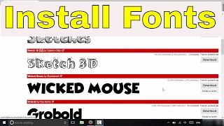 How To Install Fonts In Windows 10-Tutorial