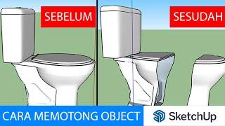 cara memotong sketchup