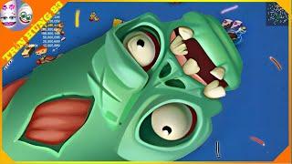 WORMSZONE.IO | GIANT SLITHER SNAKE TOP 01 / Epic Worms Zone Best Gameplay! | Trần Hùng 83