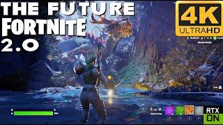 The Future of FORTNITE 2.0 with Unreal Engine 5 - RTX | Nanite Lumen | DLSS in 4k UHD 60fps RTX 3090