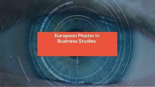 Welcome to EMBS-European Master in Business Studies