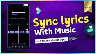 How to Sync Lyrics with Music in Filmora Go | Mobile App Tutorial