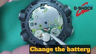 How to change battery Casio G-Shock GA-2000.