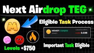 Memefi  Eligible Task  | Matchain Bitgate wallet connect | Tom Clicker New updates