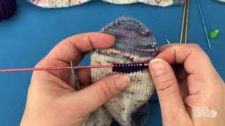Sock Repair: Knitted Patch