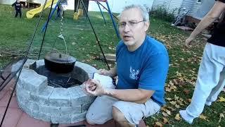 How to make Hungarian goulash in the fire pit