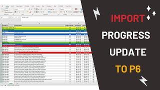 import progress updates with actual dates to primavera p6