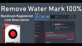 How To Remove  Bandicam Screen Recorder Watermark | Use in Computer & Laptop