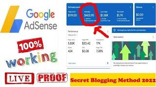 Adsense Loading Live Earning Proof || Adsense Loading Free Method