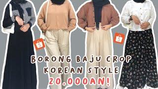 SHOPEE HAUL ATASAN CROP KOREAN STYLE MULAI 20RIBUAN BISA DIJUAL LAGI!! | BAJU MURAH, BLOUSE