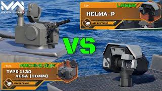 Type 1130 AESA VS HELMA-P | Laser VS Machine gun! | Epic Air Defense Comparison | Modern Warship