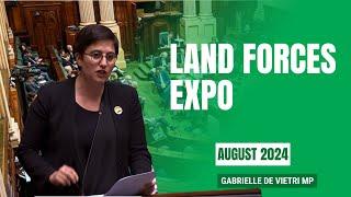 Gabrielle de Vietri MP: Land Forces Expo