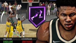 This GIANNIS ANTETOKOUNMPO BUILD with HOF TWO STEP is BROKEN in NBA 2K24