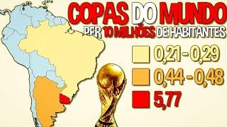 MAPAS e ESTATÍSTICAS CURIOSAS sobre a COPA DO MUNDO