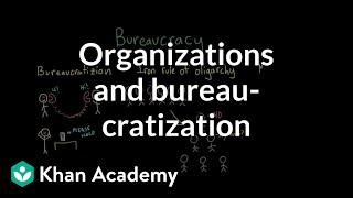 Organizations and bureaucratization | Individuals and Society | MCAT | Khan Academy