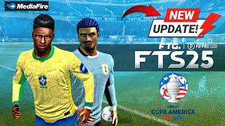 FTS 25 DLC COPA AMÉRICA (100% ATUALIZADO) First Touch Soccer Europa ™ P/Android 14