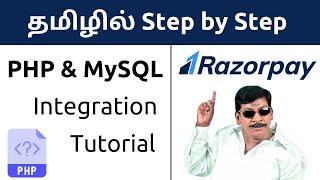 Razorpay Payment Gateway Integration PHP & MySQL Database Tutorial Beginners | Tamil