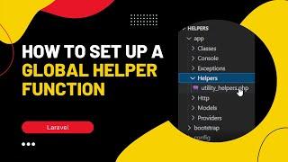 Laravel Global Helpers - How to set up a custom global helper function #Shorts