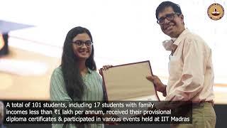 Students of IIT Madras BSc Programme receive provisional diploma certificate at IITM Paradox '22