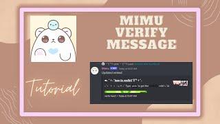 ༊*·˚ Mimu verification tutorial | slash | updated