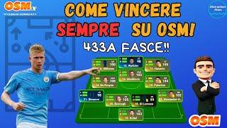 COME VINCERE SEMPRE SU OSM: 433A FASCE! 