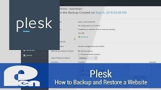 How to Backup and Restore a Website - Plesk
