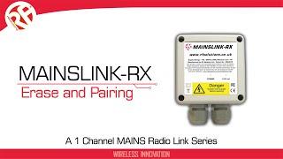 MAINSLINK Radio Link - How to Erase and Pair Transmitters