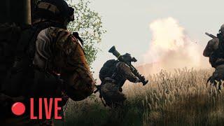 Attacking a Village With Armored Vehicles   - Arma 3 Live Ops