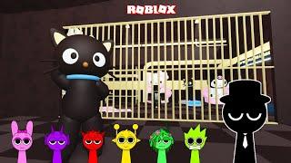 Sprunki Mr Black Played ChocoCats Prison Run Obby in ROBLOX | Gameplay Walkthrough