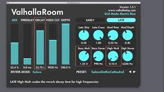 Valhalla Room Stereo Algorithmic Reverb Plugin Overview