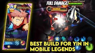 BEST BUILD FOR YIN IN MOBILE LEGENDS "Full Damage!"