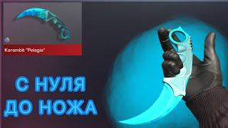 Путь от бомжа до ножа. С нуля до Karambit "Pelagia"