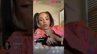 DOJA CAT nip slip on Instagram live #shorts