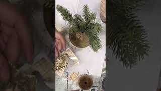 Using salvage part to create a rustic Christmas look by just adding a tree to it #christmasinjuly