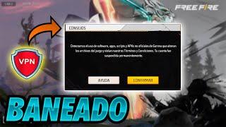  Me BANEARON mi CUENTA de FREE FIRE? ️ | PELIGRO NO USES VPN