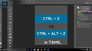 Difference between ctrl +z and ctrl+alt+z in photoshop / undo option in Photoshop in tamil..