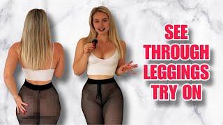 ~no panties~ SEE THROUGH LEGGINGS - TRY ON HAUL ️