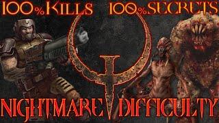 QUAKE - Full Game Walkthrough 【No Deaths】 100% SECRETS + KILLS