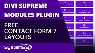 Divi Supreme Modules Free Contact Form 7 Layouts 