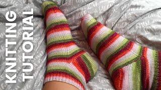 Knitting Socks on Double Pointed Needles [Beginner Friendly!]