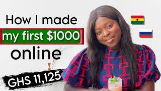 How I made my FIRST 1O00 DOLLARS online  