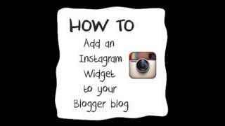 How to add Instagram Widget on Blogger