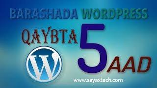 sida loo qurxiyo Website  Wordpress ah(how to Customize your wordpress Theme)