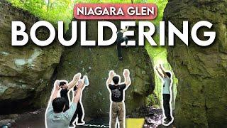 Bouldering in Niagara Glen!