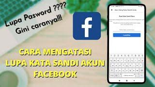 Cara Mengatasi Lupa Pasword / Sandi Akun Facebook