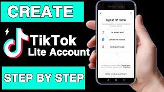 How to create tiktok lite account||Tiktok lite account banane ka tarika||Create tiktok lite account